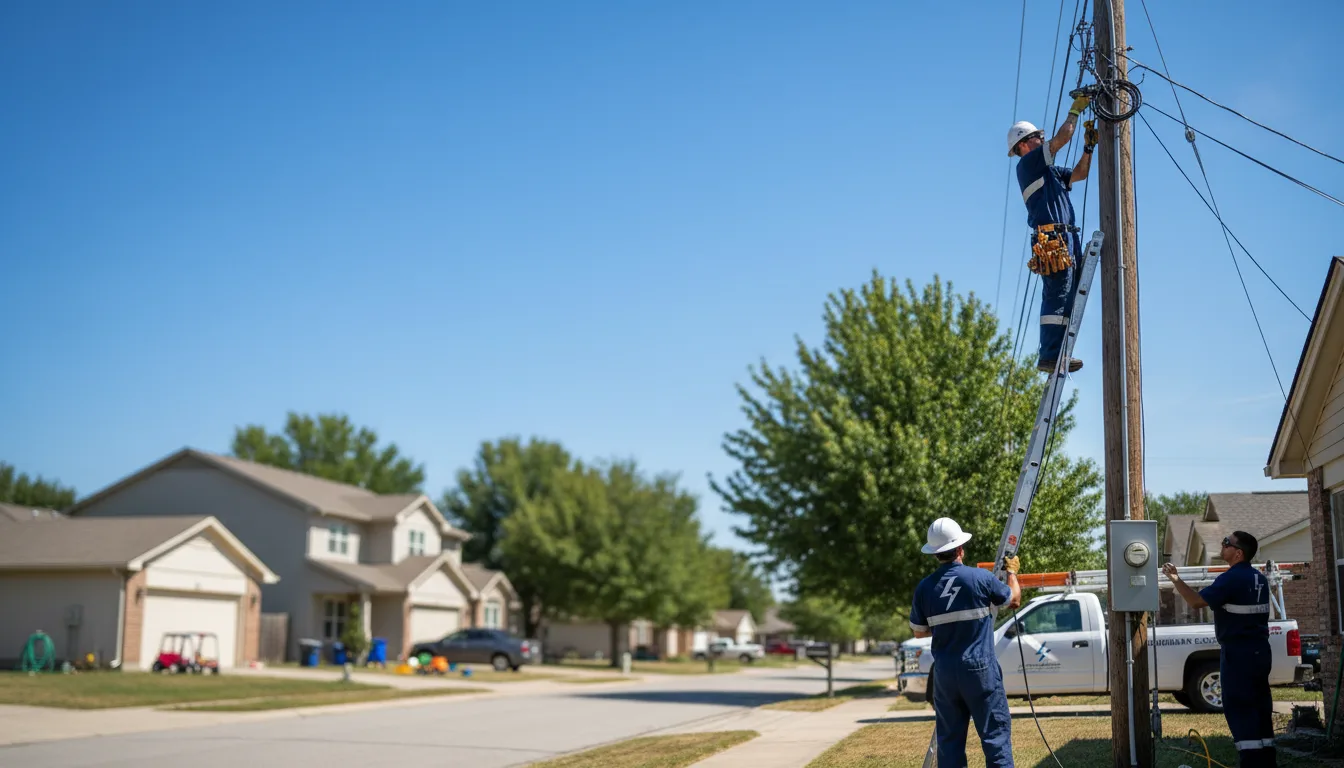 Residential electrician providing installation services in Marble Falls, AR